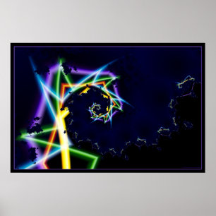 Warp-Geschwindigkeit Neon 2 Poster