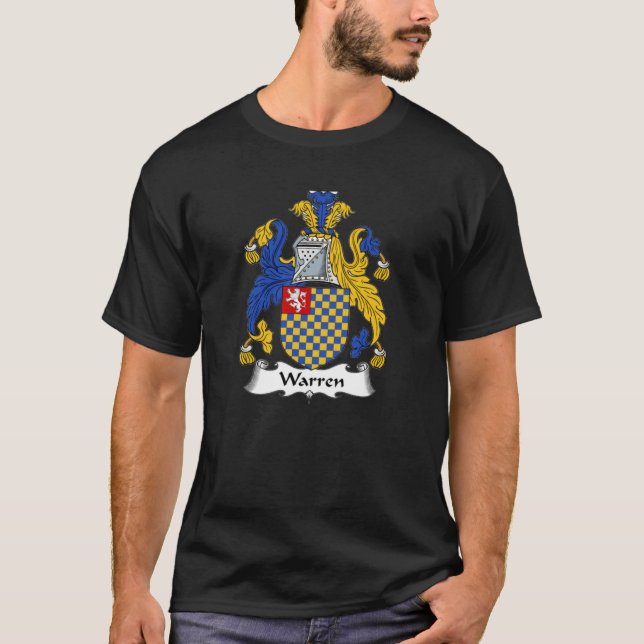 Warren Coat of Arms Warren Familienwappen T-Shirt (Vorderseite)