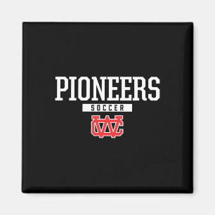 Warren County Pioneers Logo Fußball HS Magnet