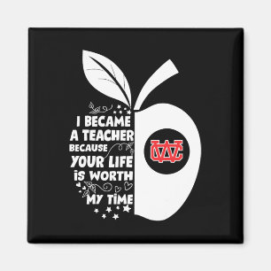 Warren County Pioneers Logo Ich wurde Lehrer Hs Magnet