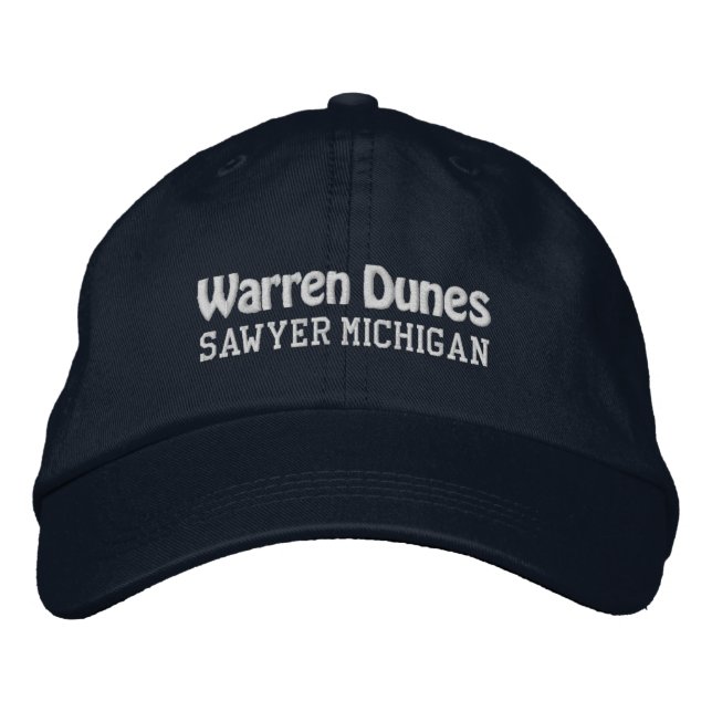 Warren Dunes bestickte Baseballhut Baseballkappe (Vorderseite)
