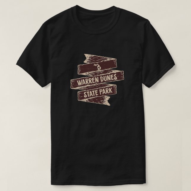 Warren Dunes Staat Park Michigan Staat Park MI Wil T-Shirt (Design vorne)