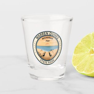 Warren Dunes Staat Park Michigan Vintag Schnapsglas