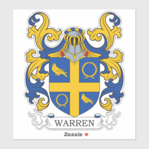 Warren Familienwappen Aufkleber