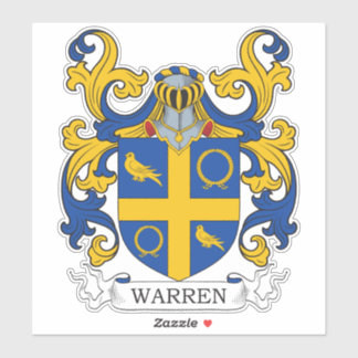Warren Familienwappen Aufkleber