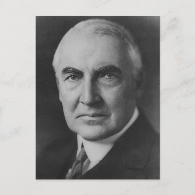Warren G. Harding 29 Postkarte (Vorderseite)