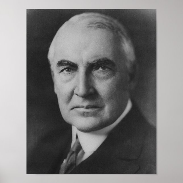 Warren G. Harding 29. Präsident Poster (Vorne)