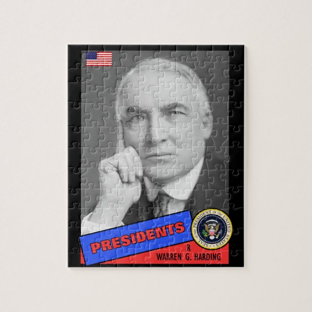 Warren G. Harding Baseball Card (Vertikal)