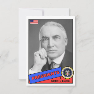 Warren G. Harding Baseball Card