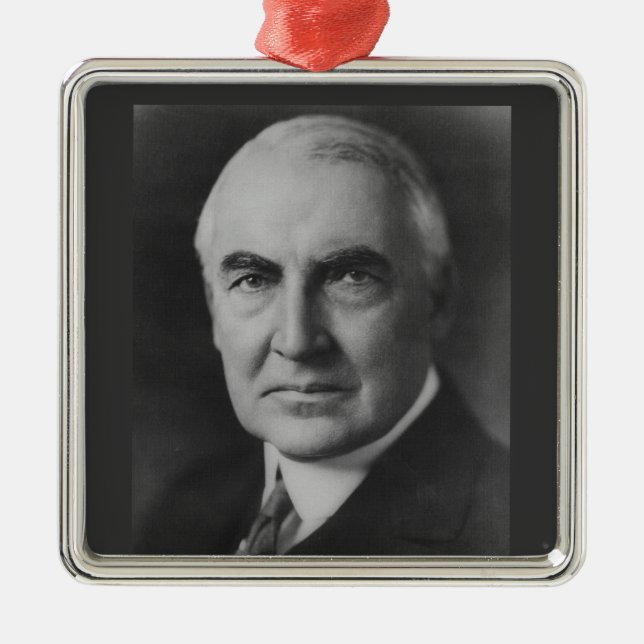 Warren G. Harding Ornament Aus Metall (Vorne)