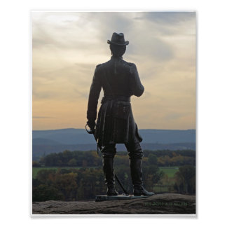 Warren in Gettysburg bei Sonnenuntergang Fotodruck