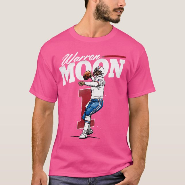 Warren Moon Houston Retro T-Shirt (Vorderseite)