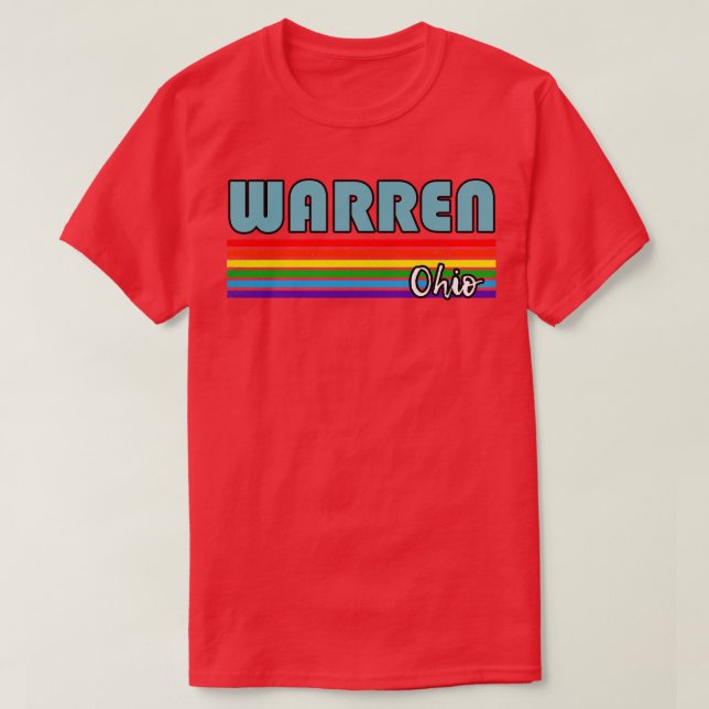 Warren Ohio Pride Warren LGBT-Geschenk LGBTQ-Unter T-Shirt (Design vorne)