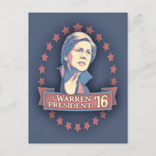 Warren Pres '16 Postkarte