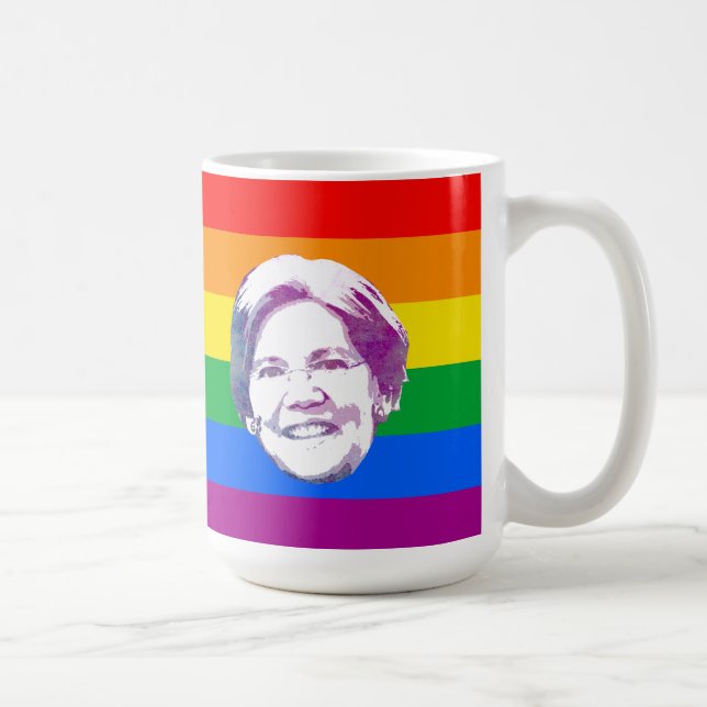 Warren-Regenbogenstreifen Kaffeetasse (Rechts)