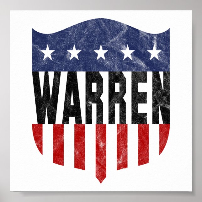 WARREN US Flagge Poster (Vorne)