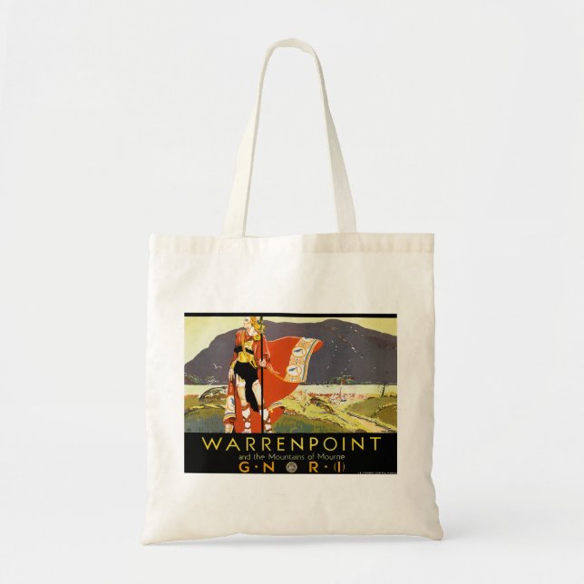 Warrenpint und die Berge von Mourne Tragetasche (Vorne)