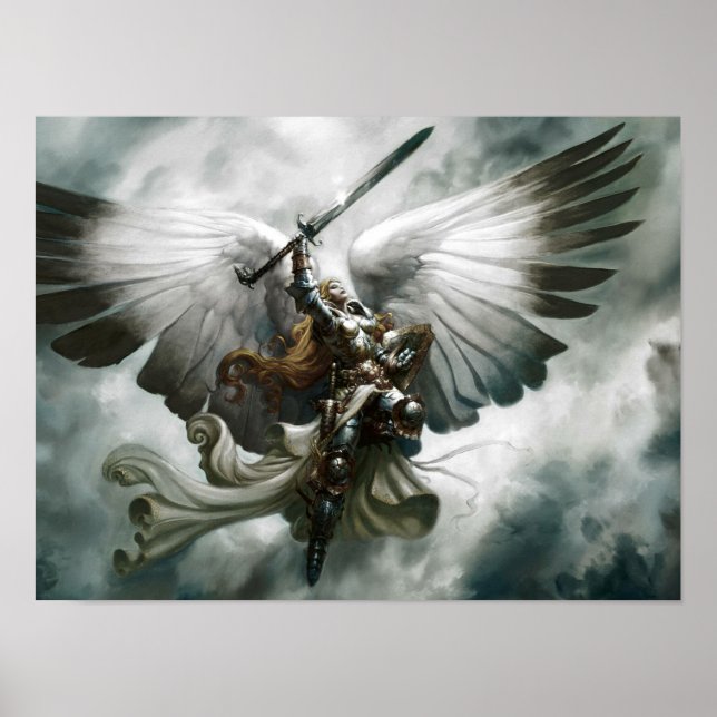 Warrior Angel Fantasy Art Poster (Vorne)