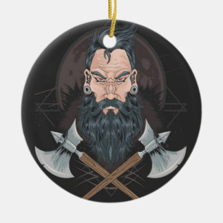 WARRIOR BEARD MEN KERAMIK ORNAMENT
