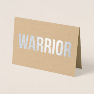 Warrior - Beileid Grußkarte Folienkarte