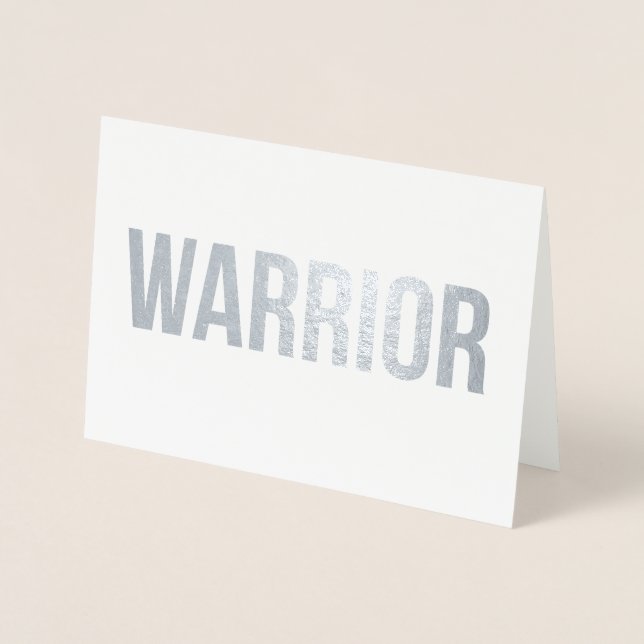 Warrior - Beileid Grußkarte Folienkarte (Vorderseite)