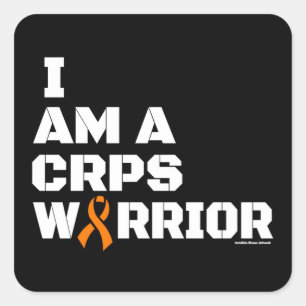 Warrior/Block/I Am...CRPS Quadratischer Aufkleber