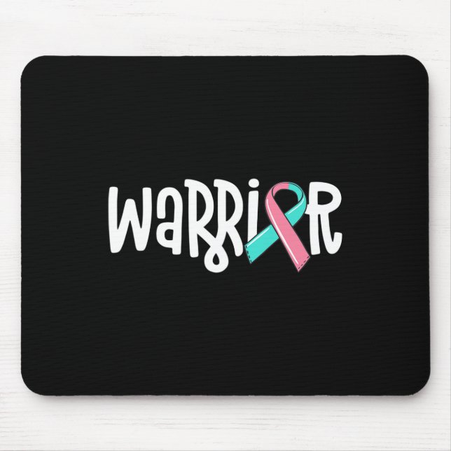 Warrior BRCA Brustkrebs-Bewusstsein Vorhersagemase Mousepad (Vorne)