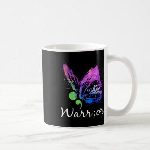 Warrior Butterfly Semicolon Suicide Prevention Awa Kaffeetasse