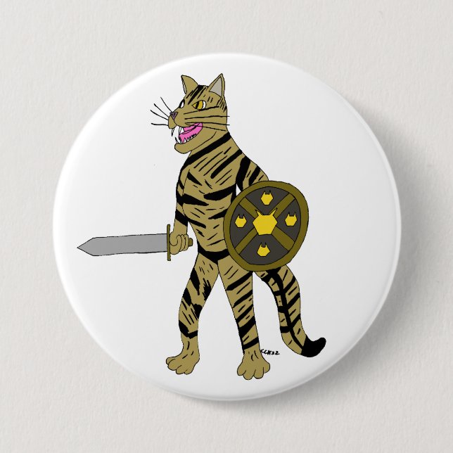 Warrior Cat Button (Vorderseite)