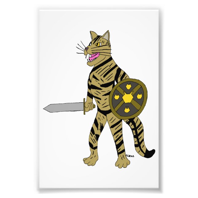 Warrior Cat Fotodruck (Vorne)
