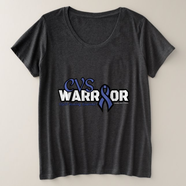 WARRIOR...CVS GROßE GRÖßE T-Shirt (Design vorne)