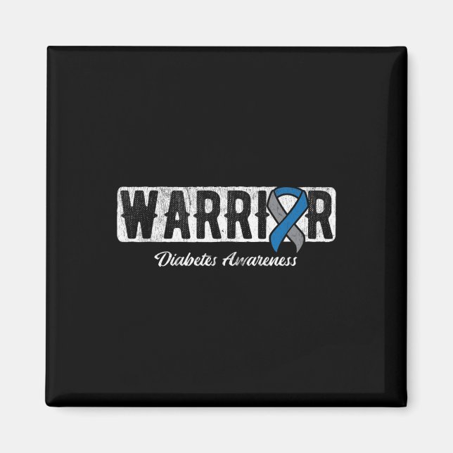 Warrior Diabetes Awareness  Magnet (Vorne)