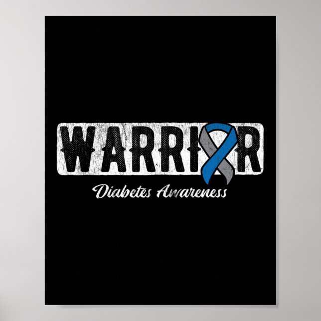 Warrior Diabetes Bewusstsein Poster (Vorne)