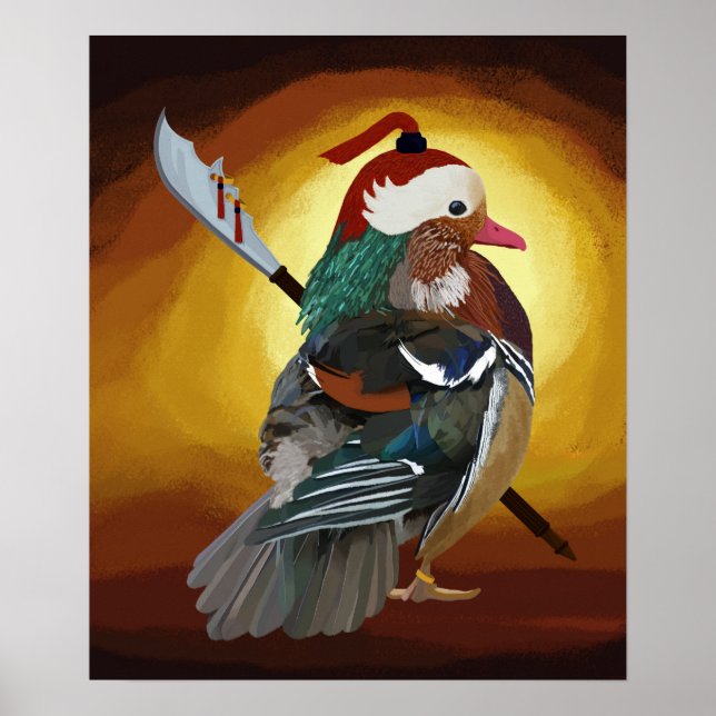 Warrior Duck Poster (Vorne)