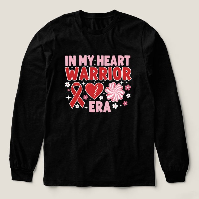 Warrior Era - CHD & Heart Disease Awareness Tri-Blend Shirt (Design Vorderseite)