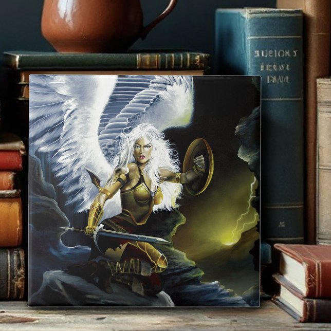 Warrior Fantasy Angel Sword Fliese (Von Creator hochgeladen)