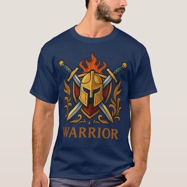 Warrior — Força e Coragem no Combate T-Shirt (Vorderseite)