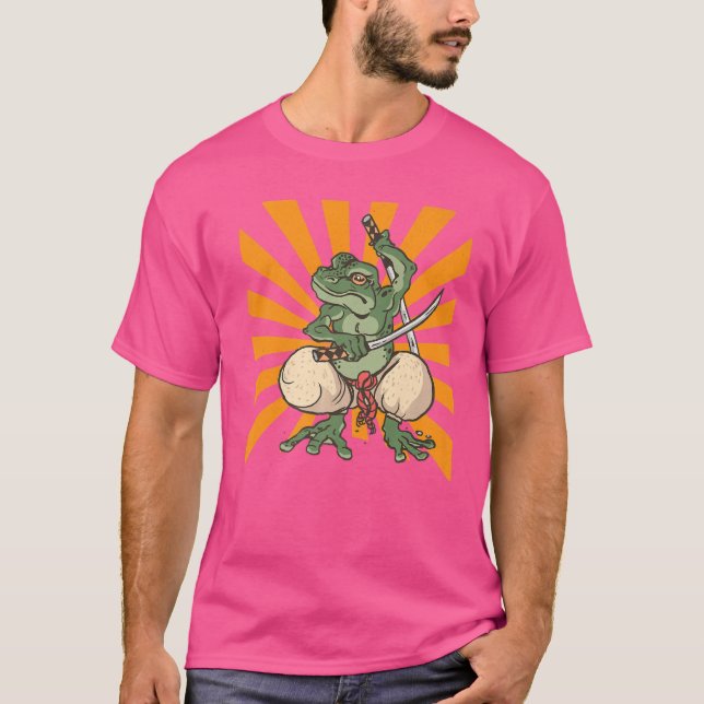 Warrior Frog Samurai T-Shirt (Vorderseite)