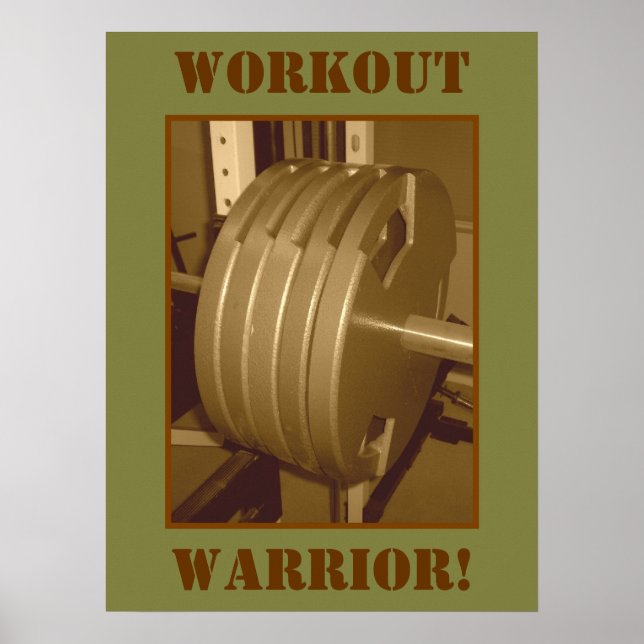 WARRIOR! Gewichtheben-Poster Poster (Vorne)