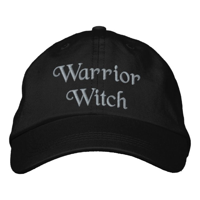 Warrior Hexe Zitat Lila Black Personal Bestickte Baseballkappe (Vorderseite)