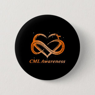 Warrior I'm Fine Chronic Myeloid Leukemia Awarenes Button
