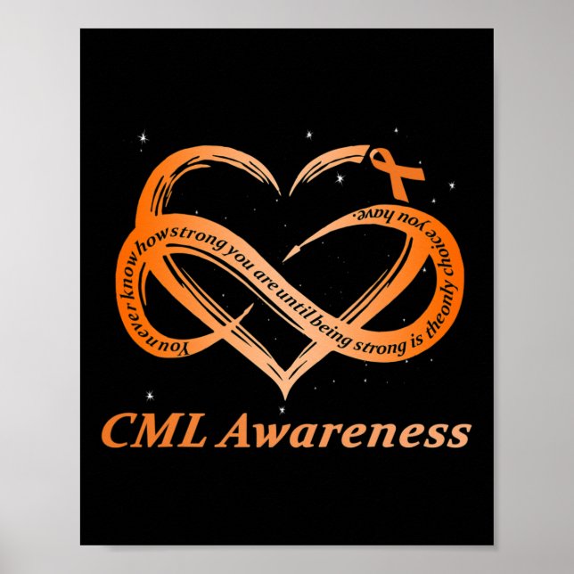 Warrior I'm Fine Chronic Myeloid Leukemia Awarenes Poster (Vorne)