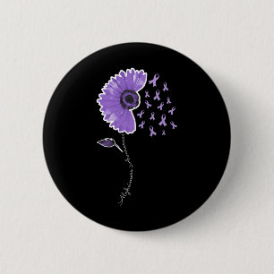 Warrior Lila Sunflower Niedlich Ribbon Button