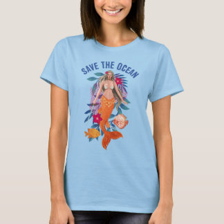 Warrior Mermaid - Rett des Ozeans T-Shirt