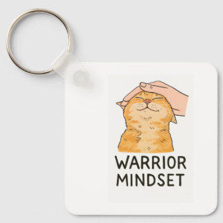Warrior Mindset Katzenanhänger – Zen Kitty Ruhige  Schlüsselanhänger