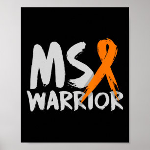 Warrior Multiple Sklerosis Awareness Montag Poster