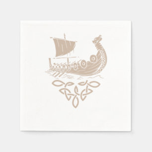 Warrior Norse Mythology Viking Ship Valhalla Gesch Serviette