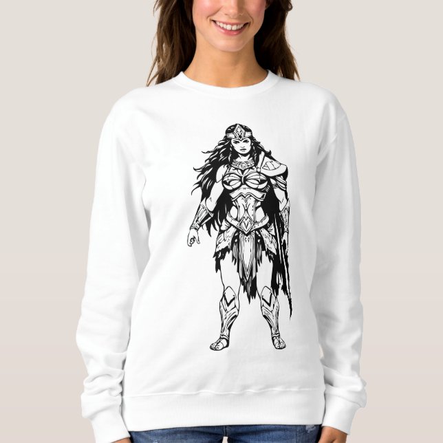 Warrior of the Gods - Epic Fantasy Design Sweatshirt (Vorderseite)