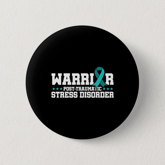 Warrior Posttraumatische Stresserkrankungen Bewuss Button (Vorderseite)