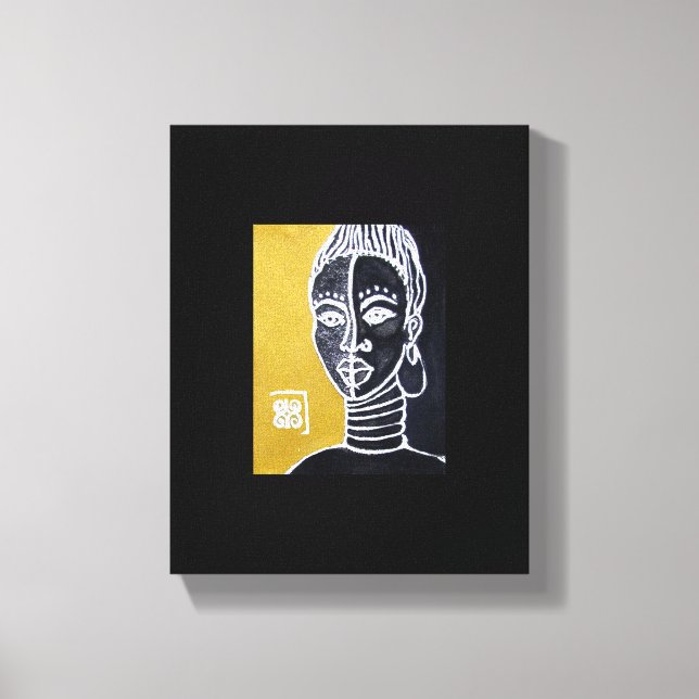 Warrior Queen von Alicia L. McDaniel Leinwanddruck (Vorderseite)